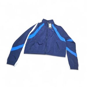 Under Armour Women's Navy Jacket with Bright Blue Accents